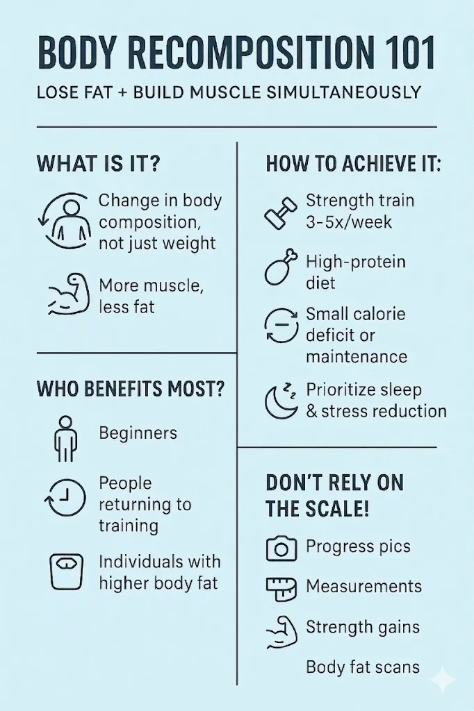 how-to-lose-fat-and-gain-muscle-for-body-recomposition